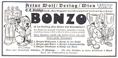 Advert for German Bonzo books