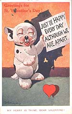 Greetings for St Valentines Day. My heart is thine dear Valentine